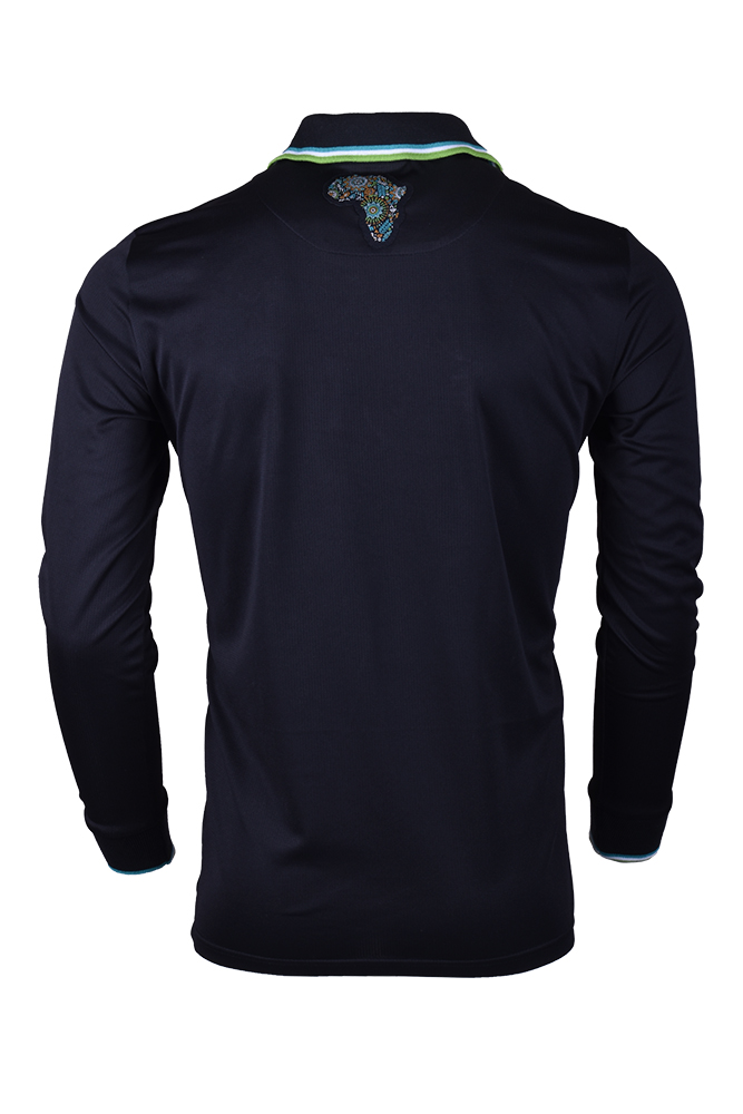 Volkswagen Record Volume Long Sleeve Performance Golfer, Dri-Tech, Black - Image 3