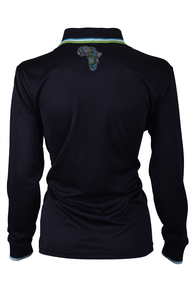 Volkswagen Record Volume Long Sleeve Performance Golfer, Dri-Tech, Black - Image 5