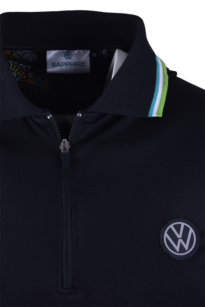 Volkswagen Record Volume Long Sleeve Performance Golfer, Dri-Tech, Black - Image 6